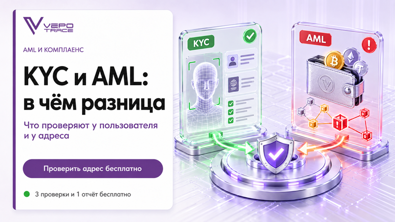KYC и AML в криптовалюте: в чем разница и что проверяют у пользователя и у адреса